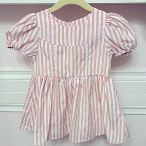 Habitual Kids pink and white striped dress 18mo